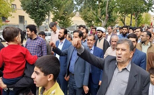 راهپیمایی علیه جنایات رژیم غاصب صهیونیستی در چهارمحال و بختیاری