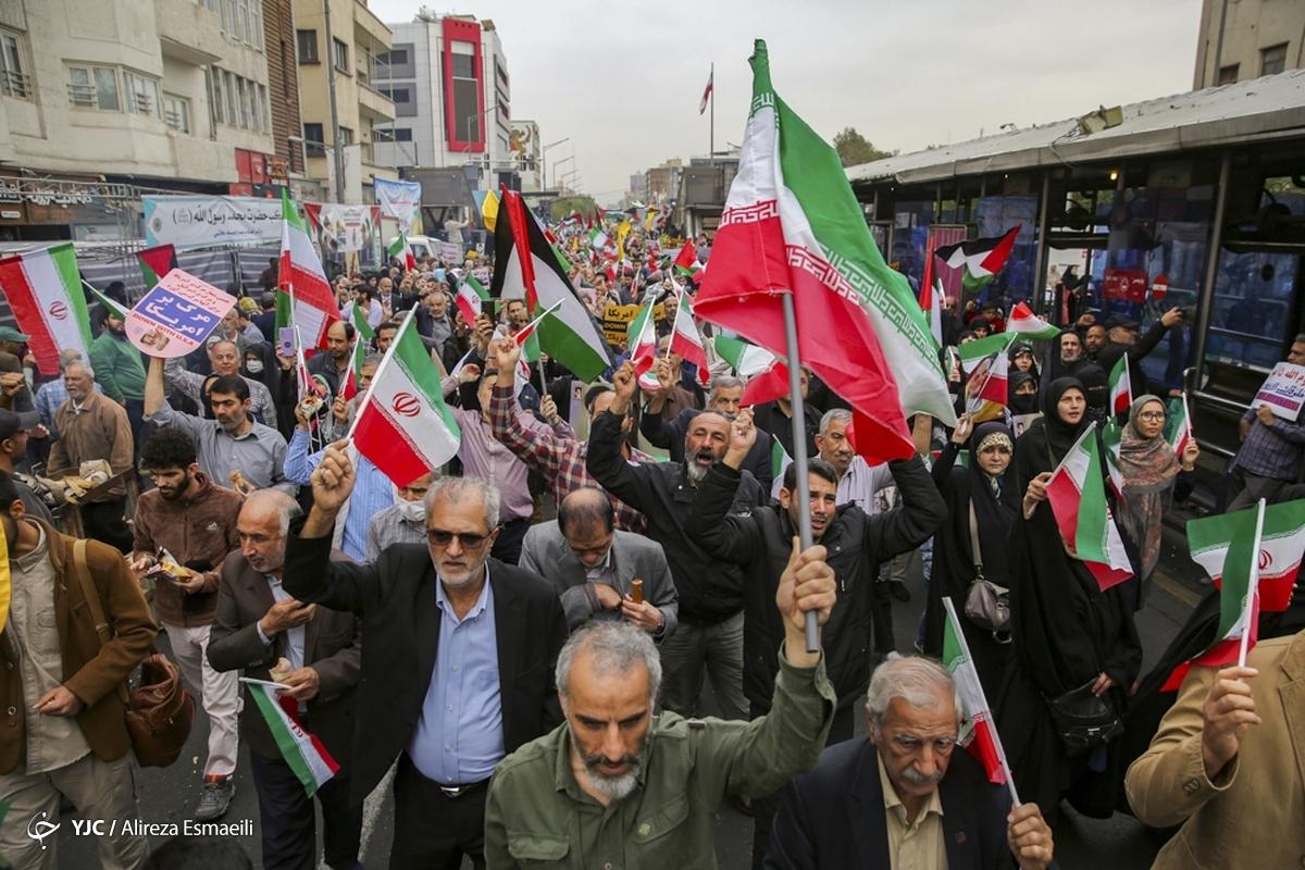 تجمع مردمی در واکنش به جنایت رژیم صهیونیستی در غزه