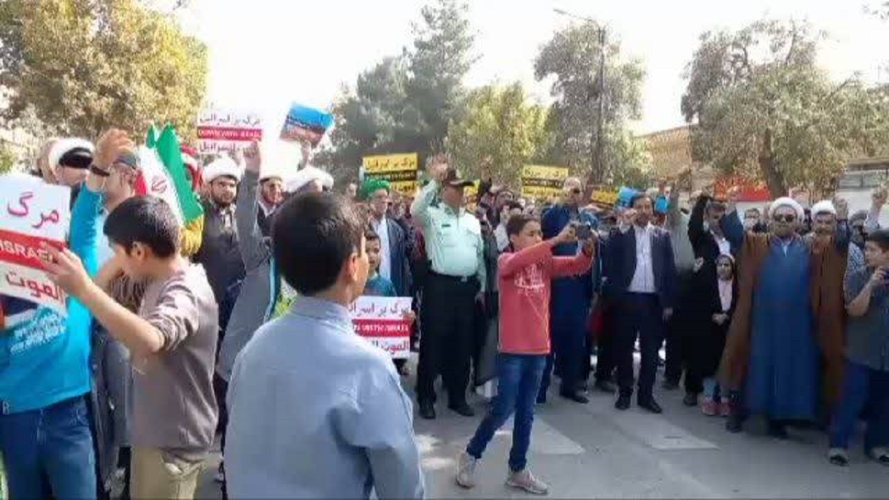 اجتماع خودجوش نیشابوری&zwnj;ها در راهپیمایی طوفان الاقصی