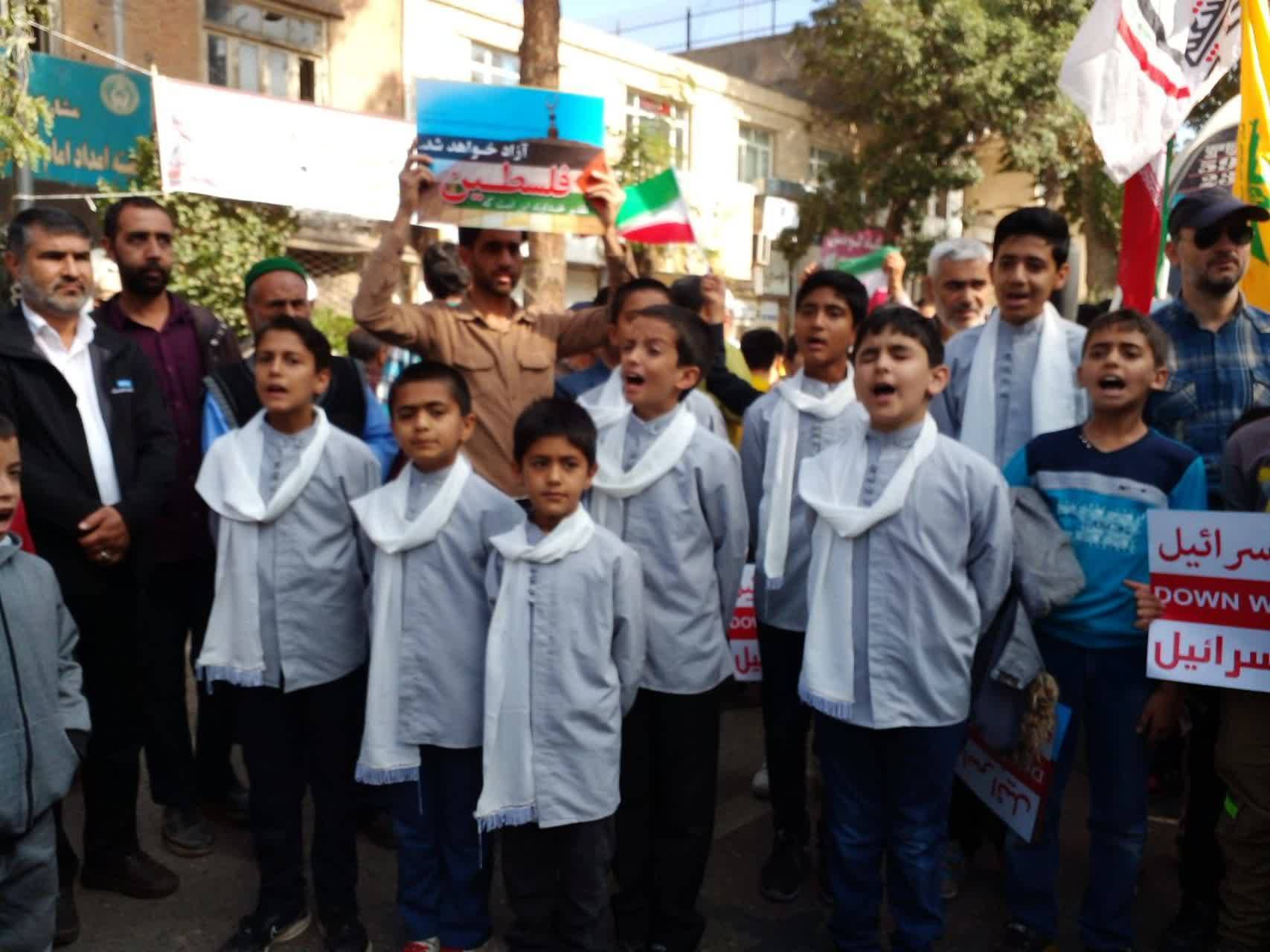 اجتماع خودجوش نیشابوری&zwnj;ها در راهپیمایی طوفان الاقصی
