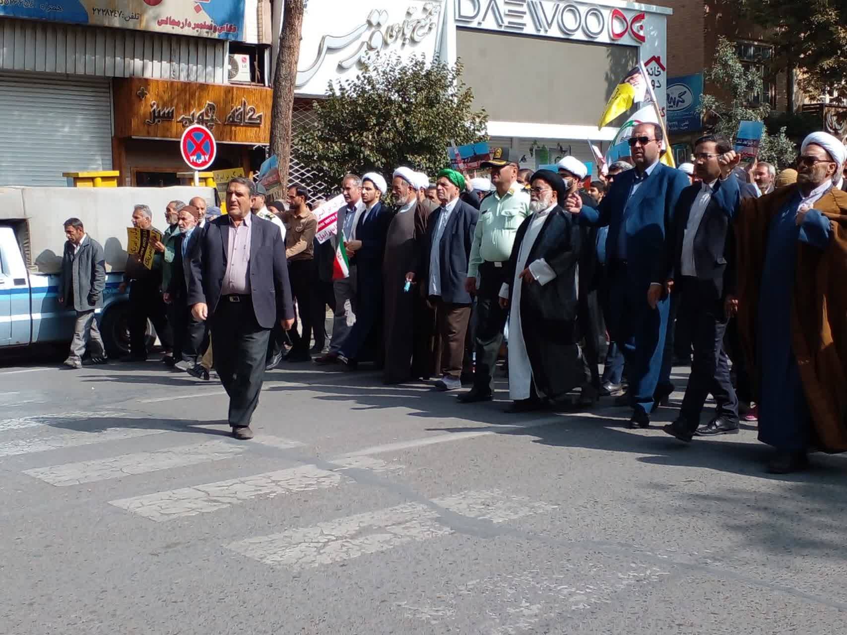 اجتماع خودجوش نیشابوری&zwnj;ها در راهپیمایی طوفان الاقصی