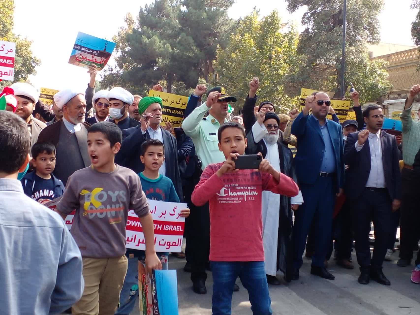 اجتماع خودجوش نیشابوری&zwnj;ها در راهپیمایی طوفان الاقصی