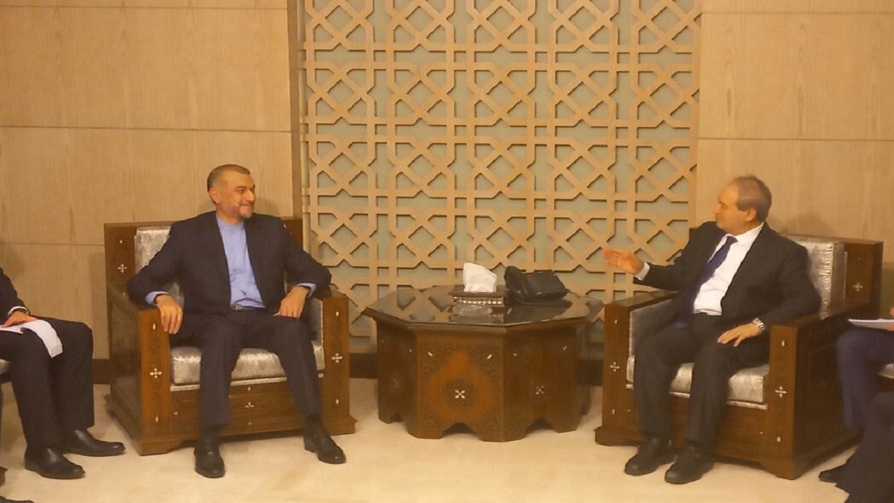 دیدار امیرعبداللهیان با وزیر خارجه سوریه