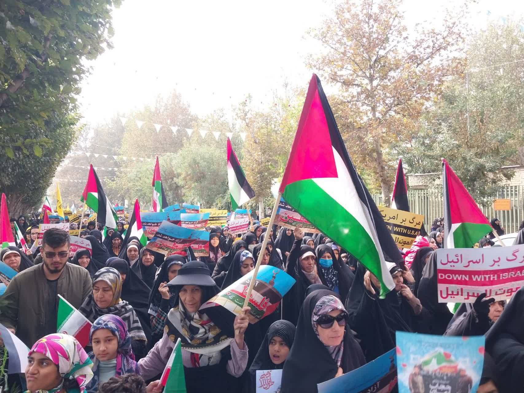 راهپیمایی حمایت از مردم مظلوم فلسطین