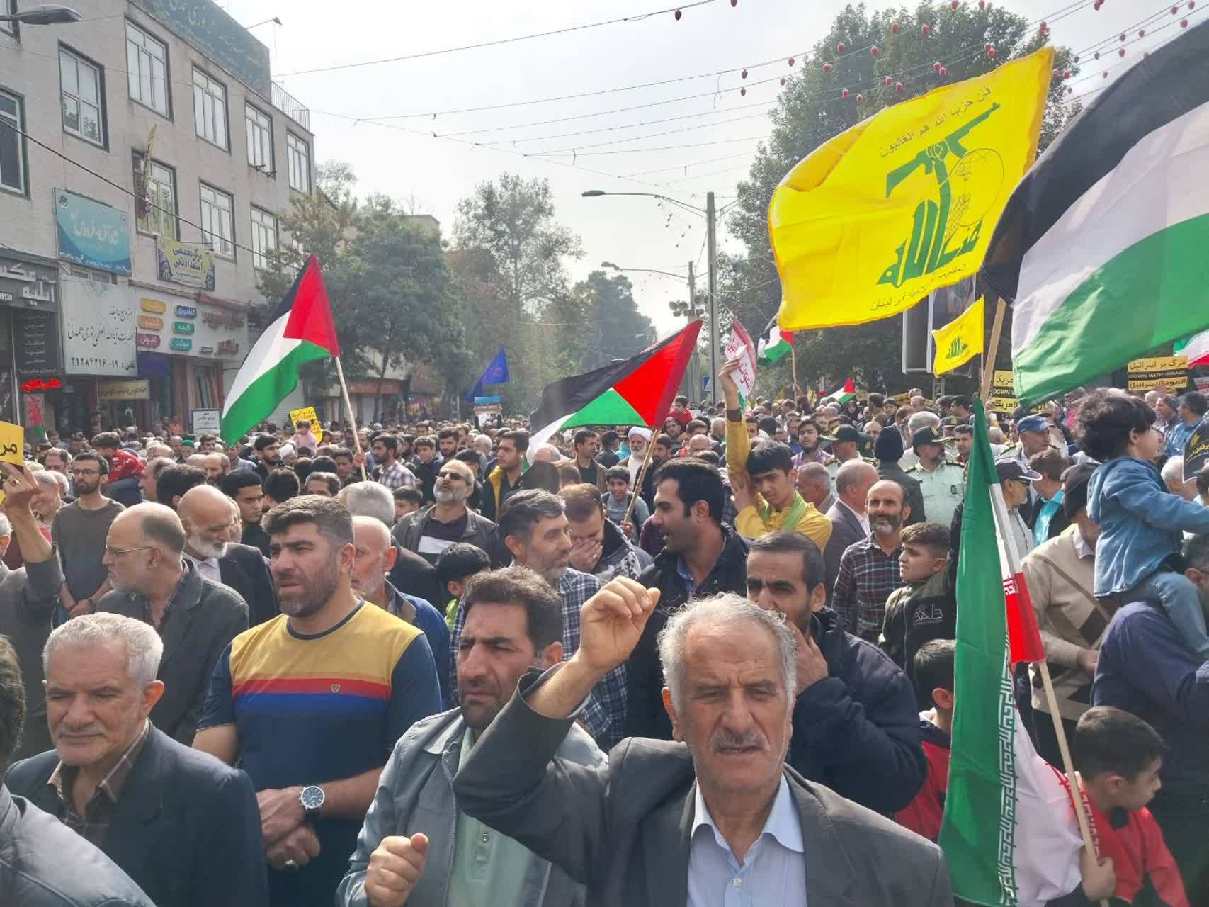 راهپیمایی مردم کرج