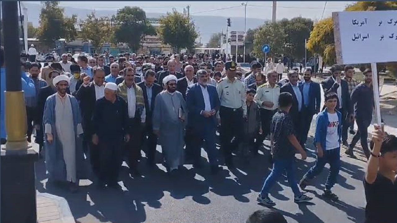اجتماع پرشور رومشکانی‌ها در حمایت از مردم مظلوم فلسطین + فیلم