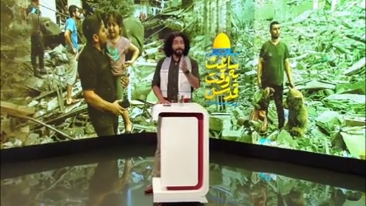 اجرای تاثیرگذار مجری فلسطینی در برنامه زنده شبکه یک