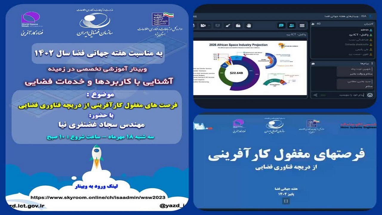 برگزاری وبینار تخصصی فرصت‌های مغفول کارآفرینی در یزد
