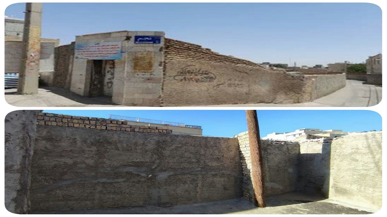 دیوار کشی ورودی حمام سردار قزوین