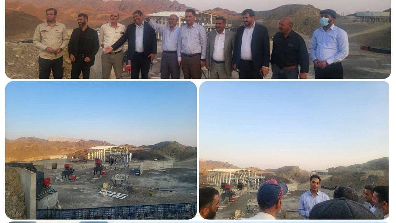 بازدید فرماندار جیرفت و مدیرکل صمت جنوب کرمان از کارخانه مس مطاع