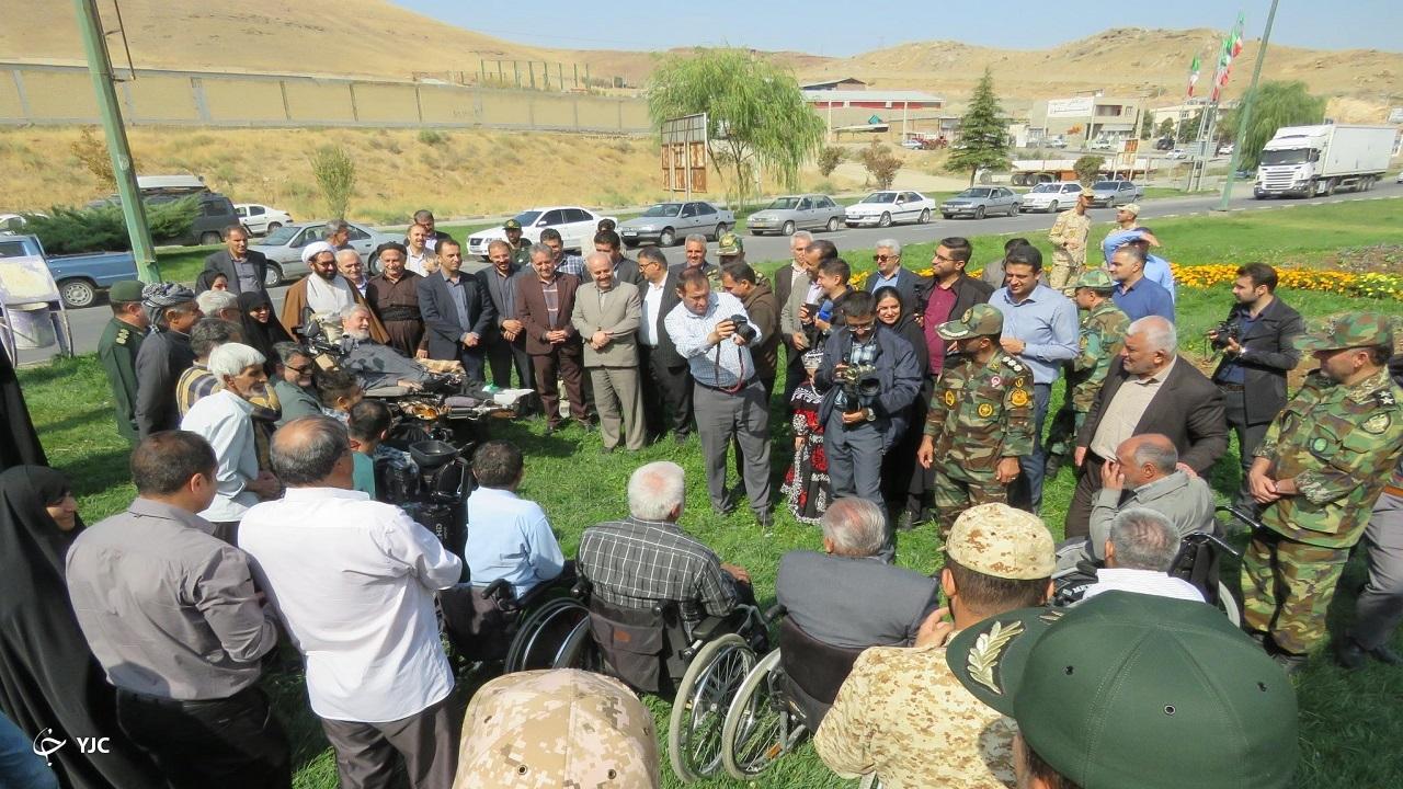 کاروان ۲۲ جانباز بالای ۷۰ درصد کشور به مهاباد رسید