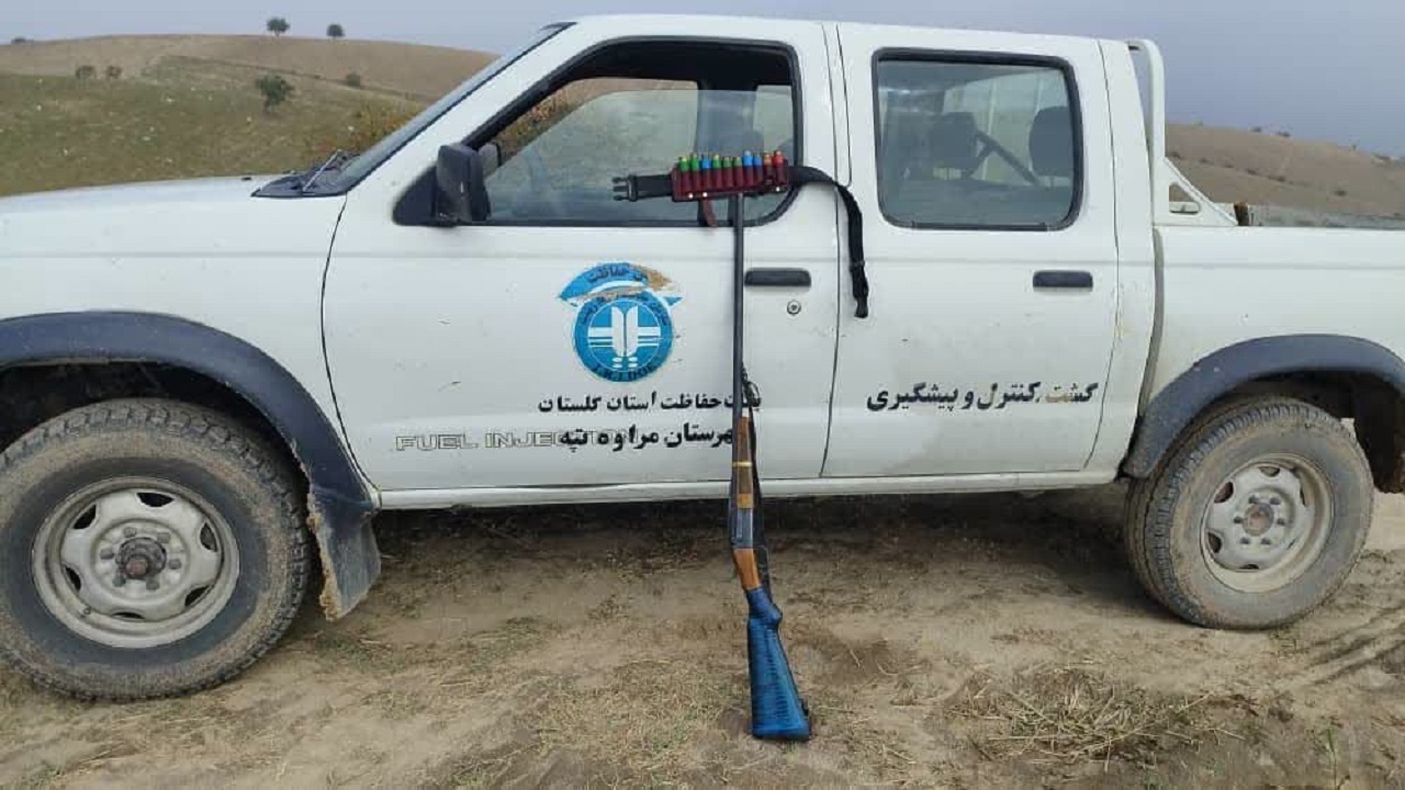 کشف و ضبط دو قبضه سلاح شکاری در مراوه تپه