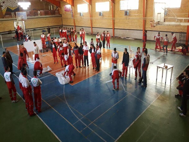 برگزاری آزمون ارتقاء درجه نجاتگران جمعیت هلال احمر استان ایلام