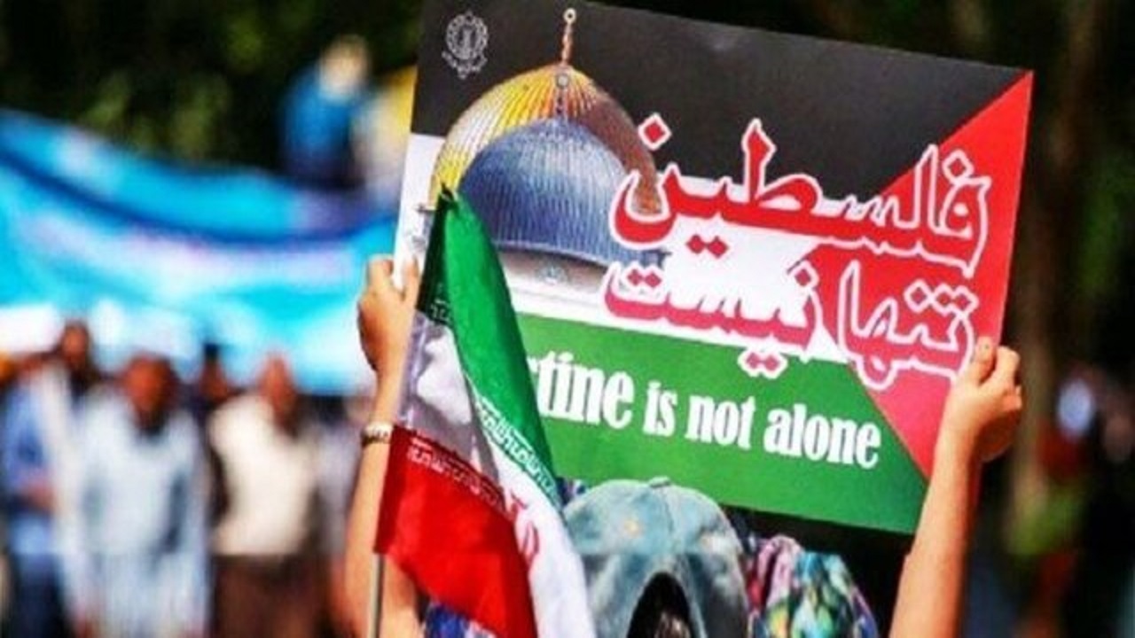 برگزاری تجمع اعتراض‌آمیز مردم کرمانشاه به کشتار مردم بی‌دفاع غزه
