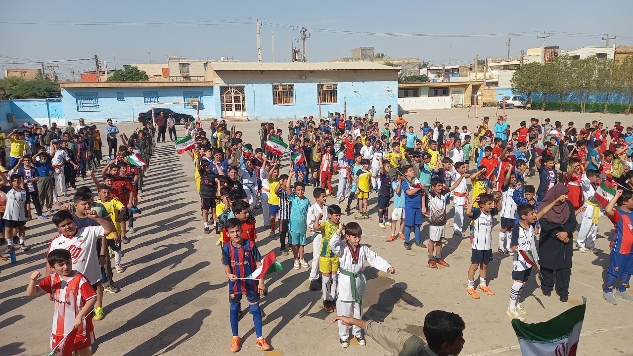 حمایت دانش آموزان خرمشهری از کودکان فلسطینی