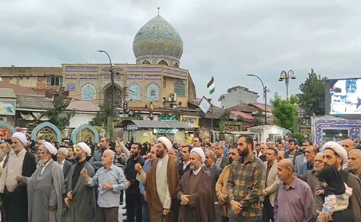 تجمع گیلانیان در محکومیت حمله وحشیانه به بیمارستان المعمدانی