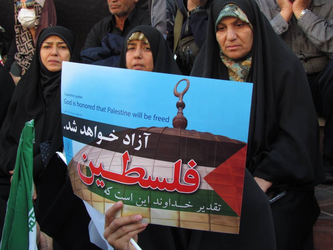 بانوان در تجمع فلسطینی بانوان در تجمع فلسطینی