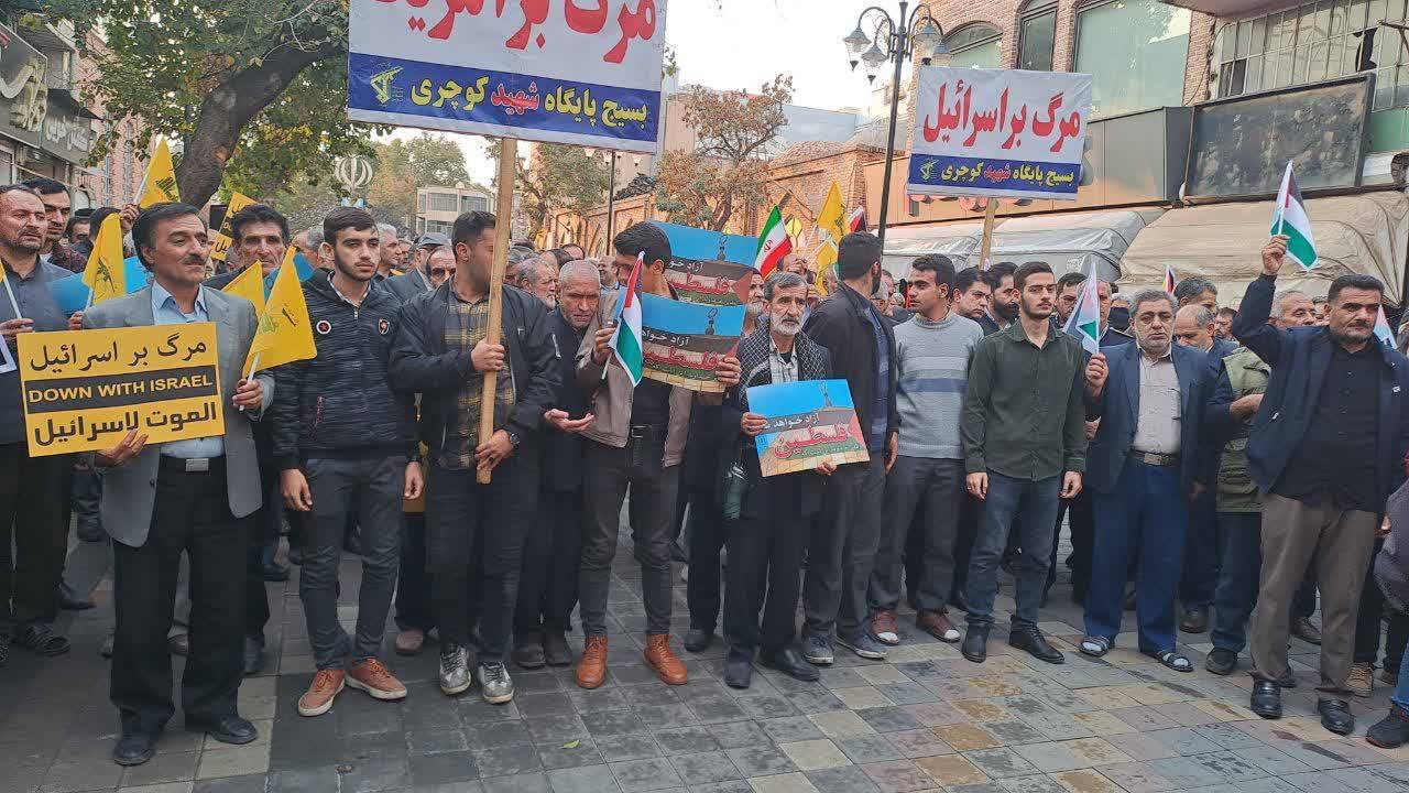 محکومیت حوزه مقاومت بسیج شهیدحبشی شهرستان خوی در بمباران بیمارستان المعمدانی