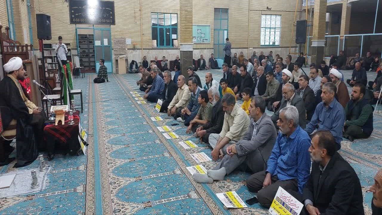 مراسم بزرگداشت شهدای فلسطین در مسجد ثارالله کرمانشاه + فیلم و تصاویر