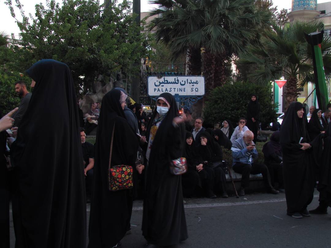 اجتماع بزرگ عاشقان مبارزه با اسرائیل در میدان فلسطین