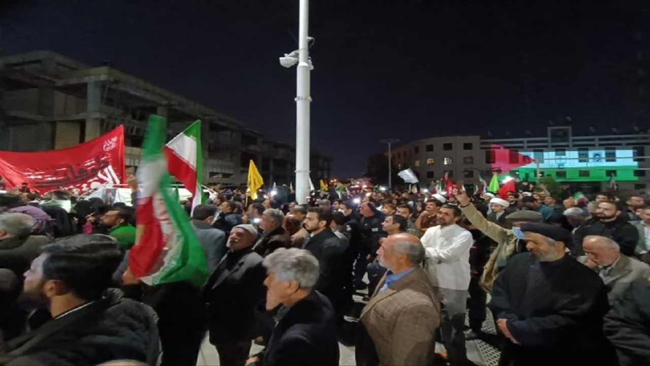 همدردی مشهدی‌ها با ملت مظلوم فلسطین با برپایی مراسم راهپیمایی + فیلم