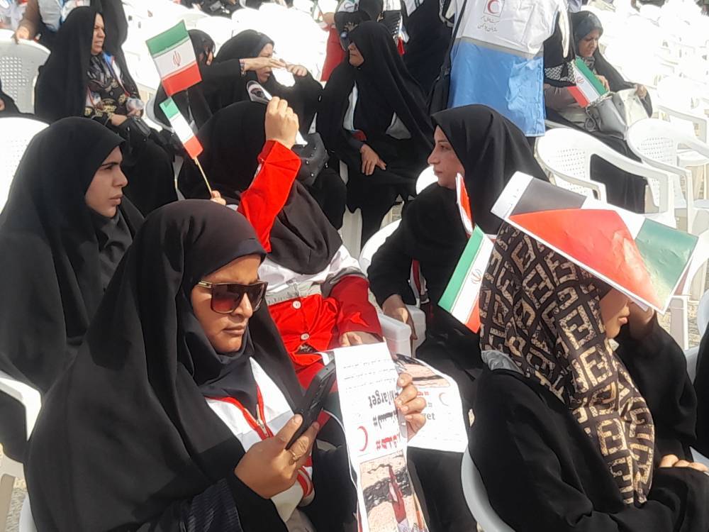 حضور بانوان در تجمع