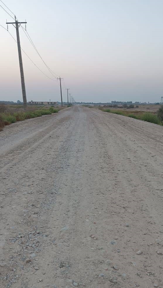 کهنگی آسفالت در جاده روستای حسن بیگی اهالی