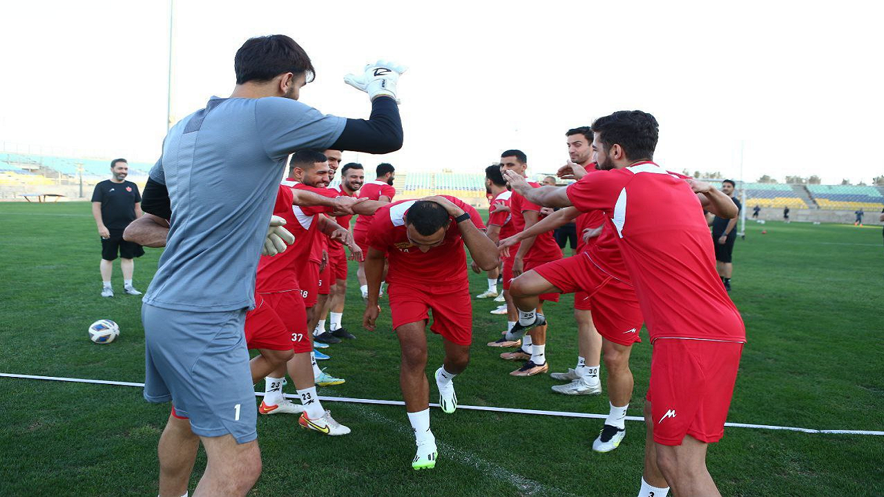 تمرین سبک پرسپولیس در اولین حضور نبیل باهویی