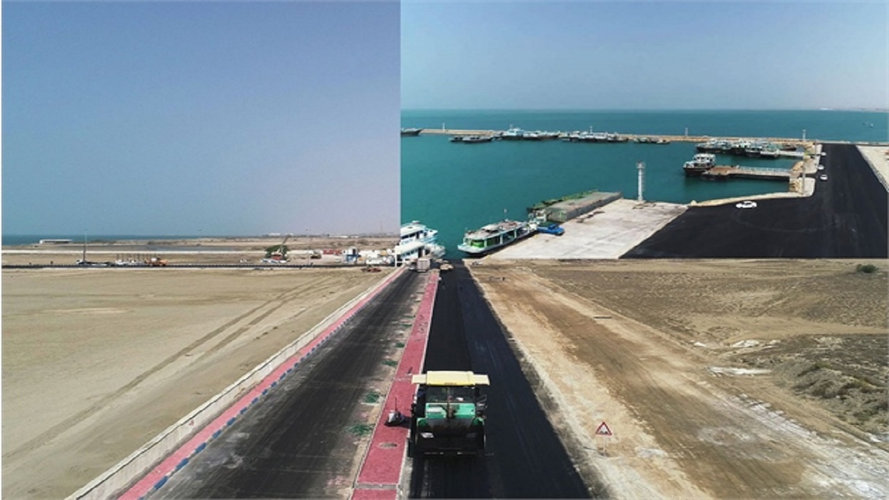 پیشرفت ۹۱ درصدی ساخت مسیر‌های دسترسی بندرسیریک