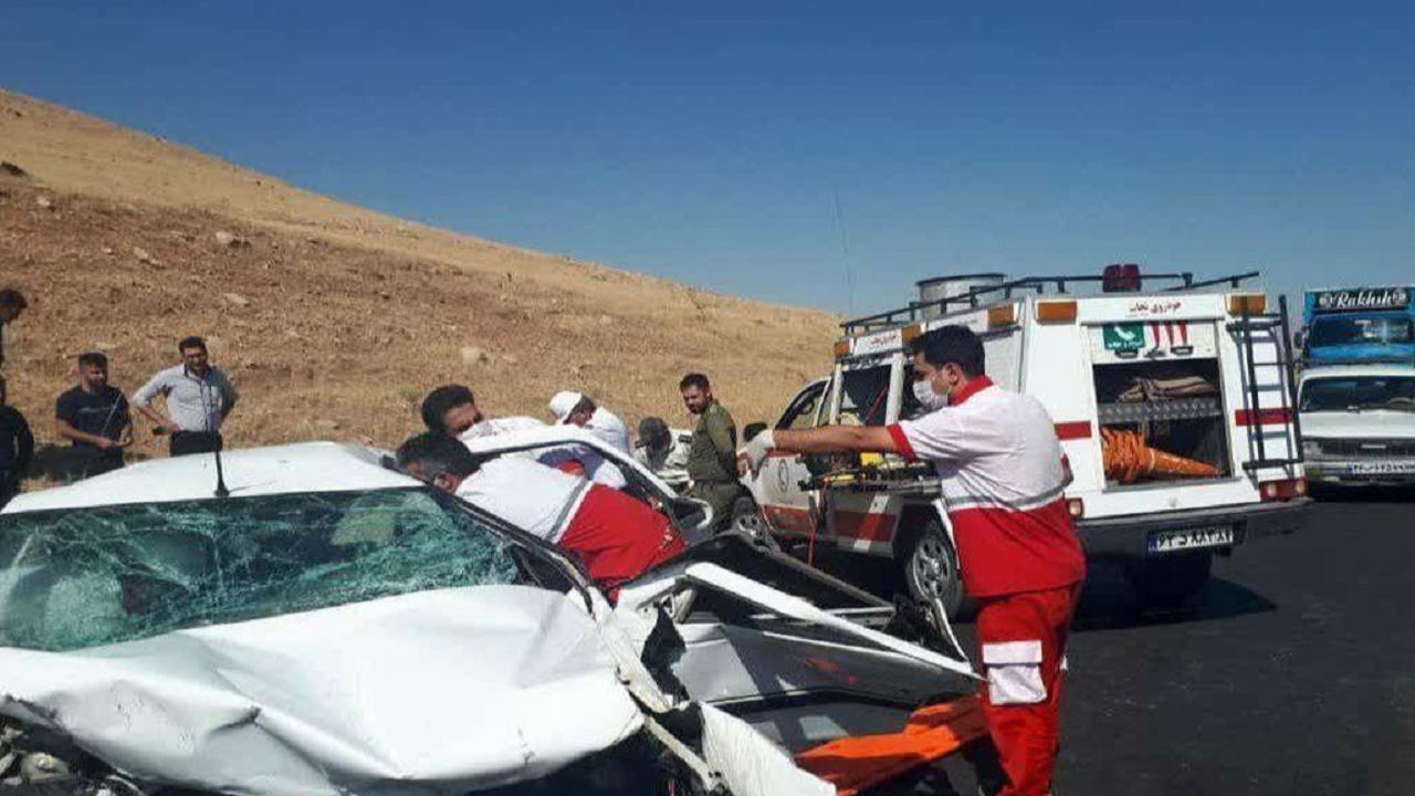 مصدوم شدن ۶ نفر براثر تصادف زانتیا با سمند در بندرترکمن