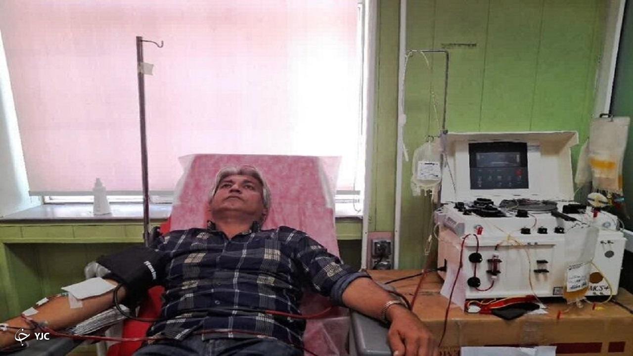 انتقال خون مهاباد به دستگاه پلاکت فرزیس تجهیز شد