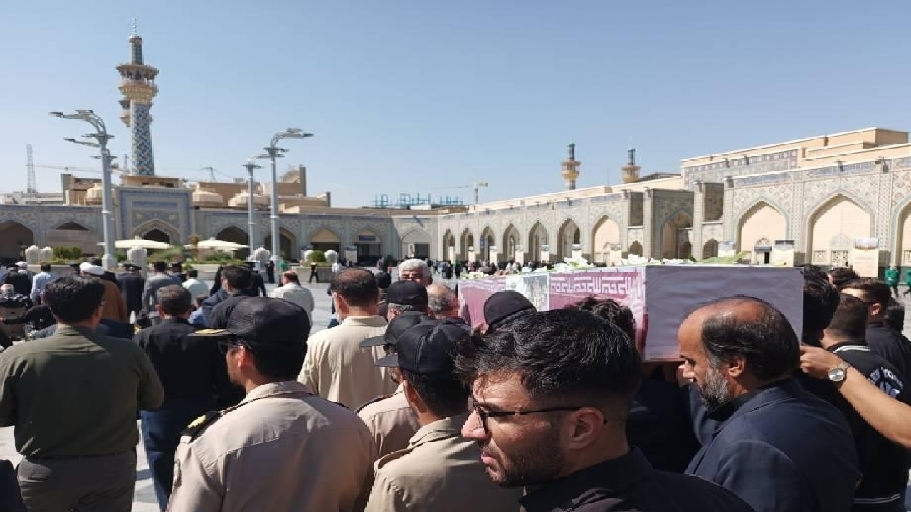 تشییع پیکر مطهر شهید جانباز ۷۰ درصد دفاع مقدس در مشهد