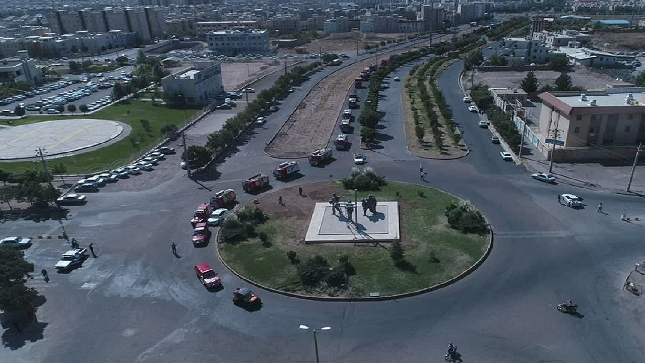 رژه خودرویی آتش نشانی قزوین برگزار می‌شود
