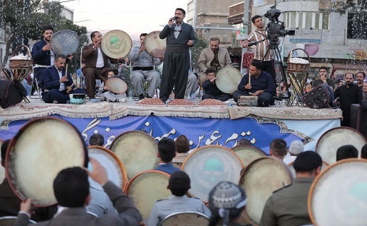 برگزاری اجتماع ذاکران نبوی در سنندج + فیلم و تصاویر