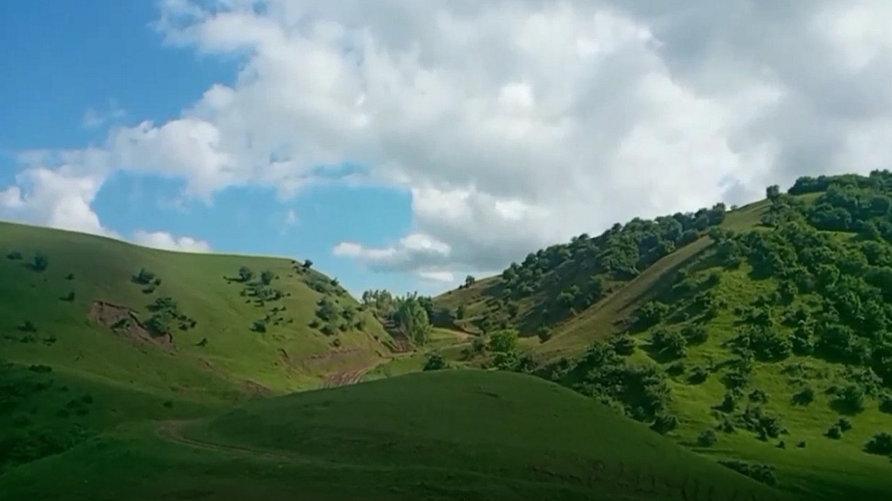 جلوه ای زیبا از منطقه گردشگری شهرستان گرمی