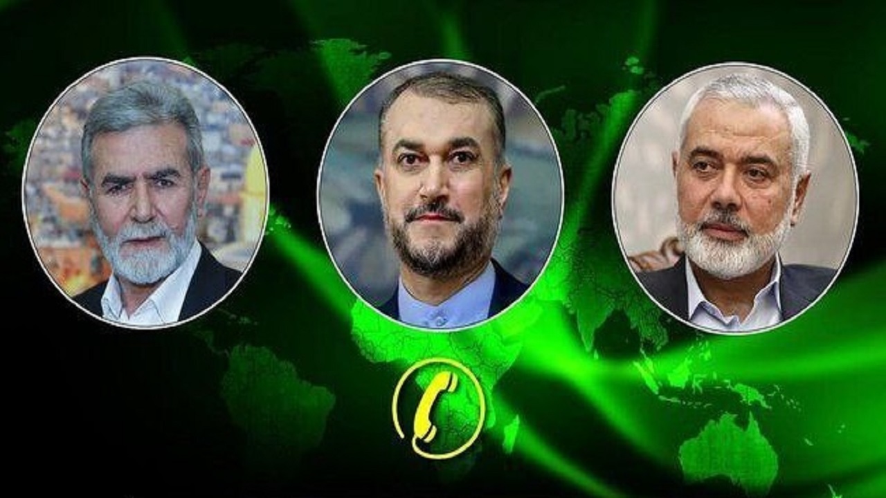 گفتگوی تلفنی امیرعبداللهیان با رهبران مقاومت فلسطین