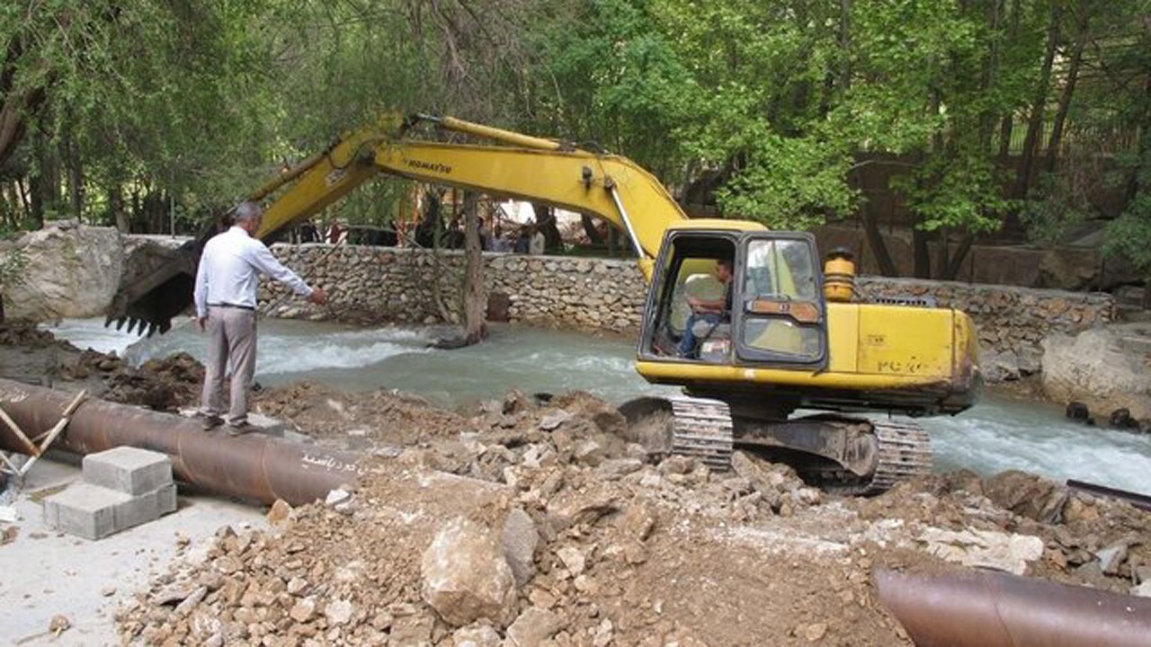 آزاد سازی حریم رودخانه در سوادکوه