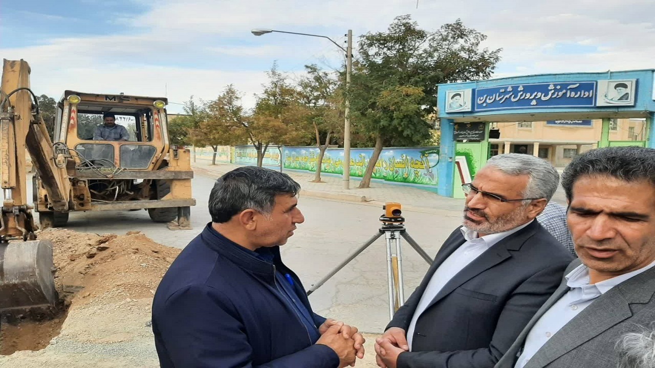 آغاز عملیات مرحله نهایی شبکه جمع آوری فاضلاب بن