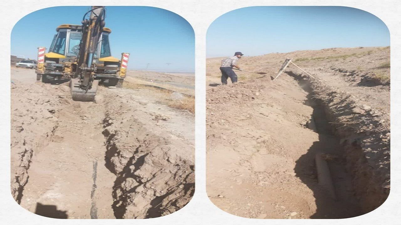 اجرای بیش از ۱۴ کیلومتر خط انتقال آب در شهرستان تاکستان