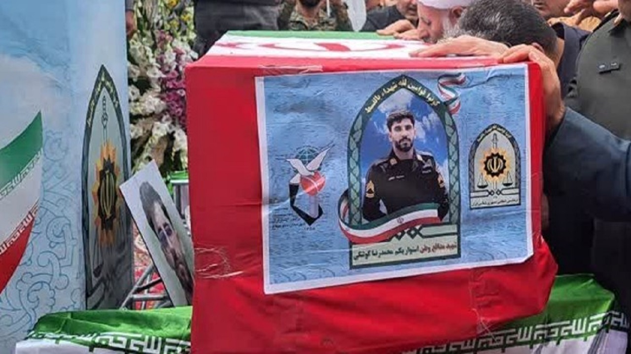 پیکر مطهر شهید مدافع وطن در کرمانشاه تشییع شد