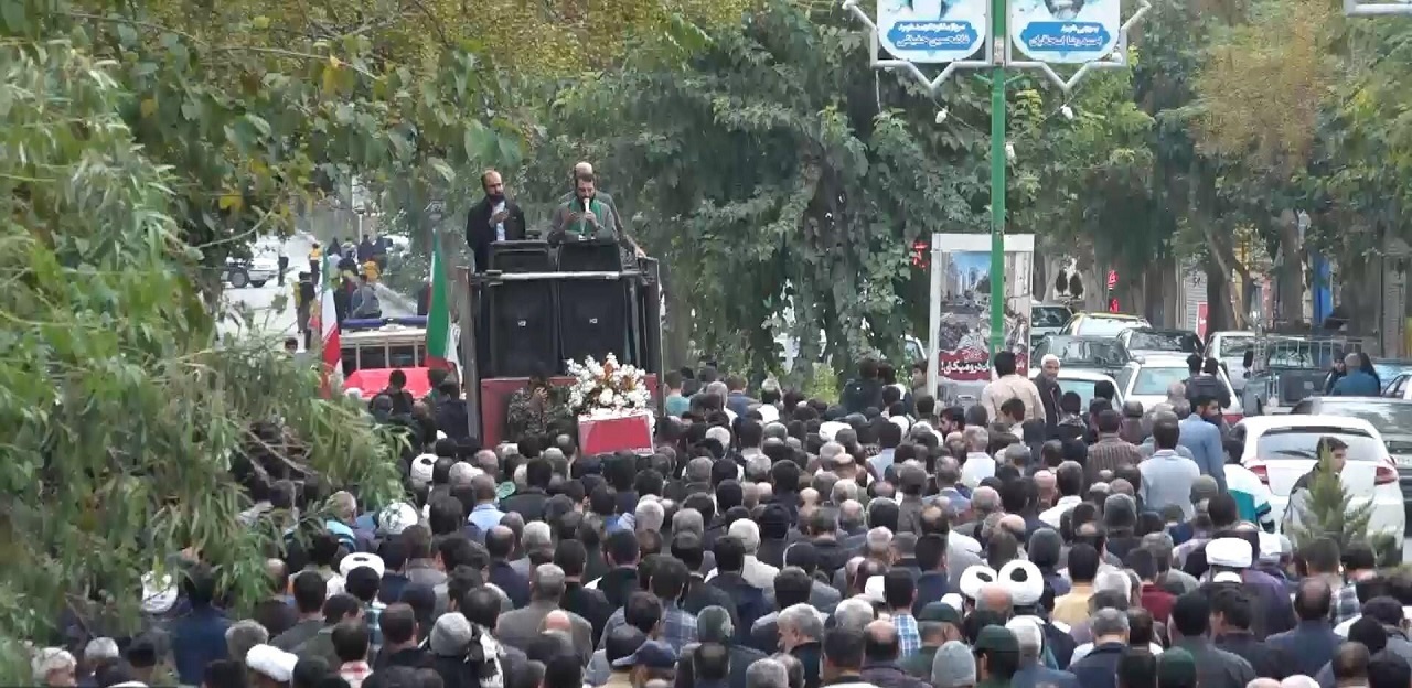 مراسم تشییع   و خاکسپاری پیکر جانباز ۷۰ درصد