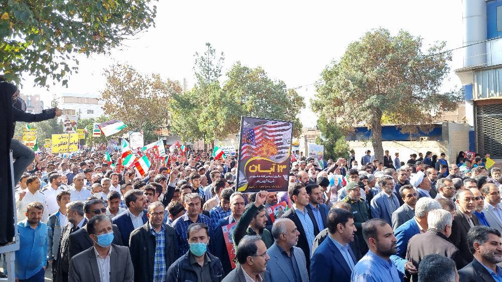 روز ملی مبارزه با استکبار جهانی در پایتخت مقاومت + تصاویر