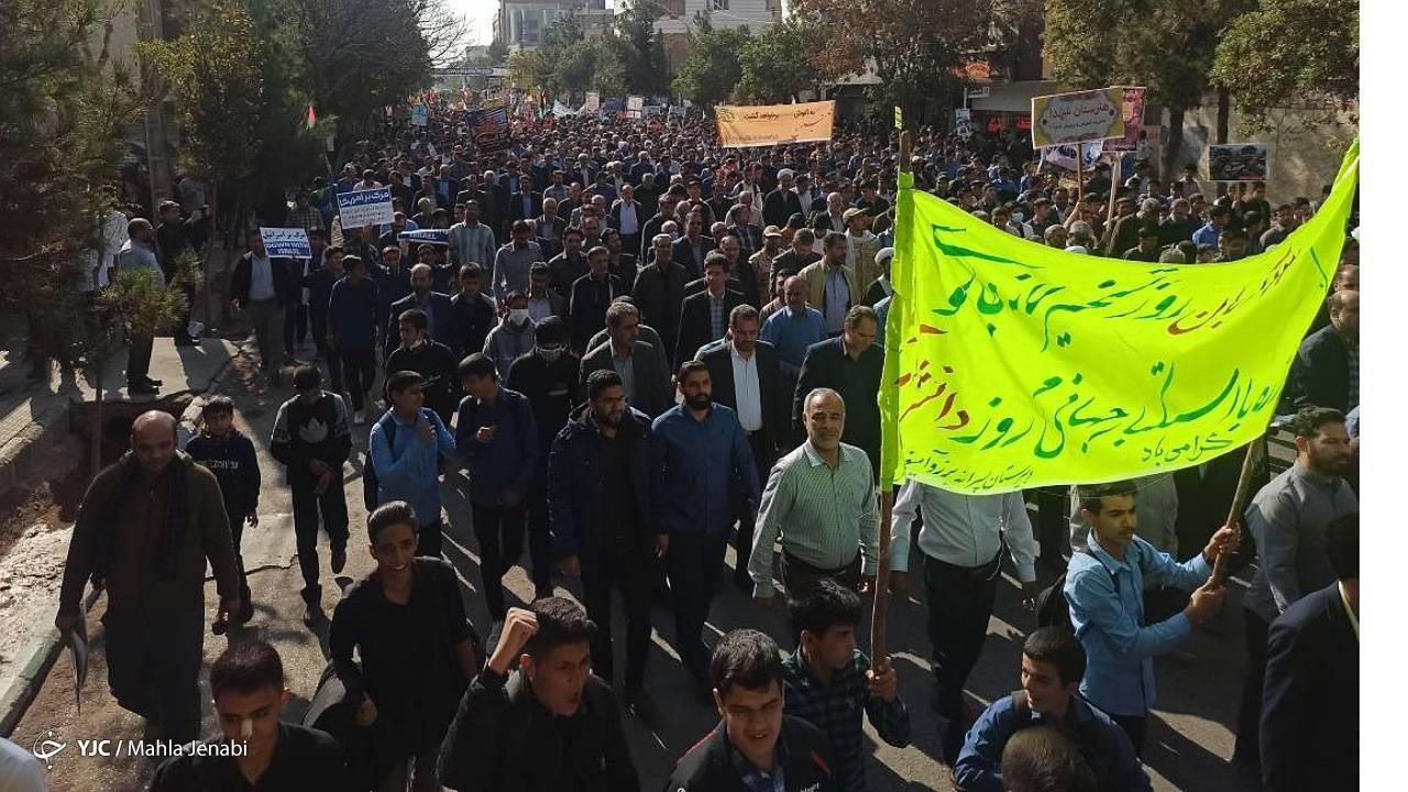 روز ملی مبارزه با استکبار جهانی در پایتخت مقاومت / فیلم + تصاویر