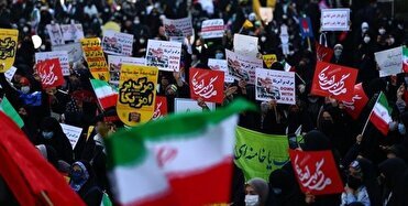 آغاز راهپیمایی استکبارستیزی مردم دارالمومنین همدان در روز ۱۳ آبان
