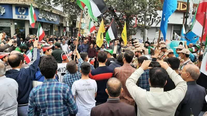 جلوه&zwnj;هایی از راهپیمایی ۱۳ آبان در قم