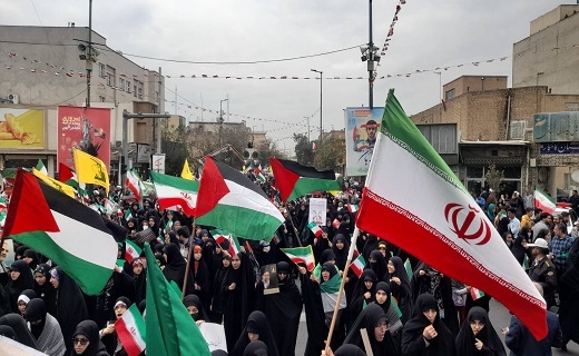جلوه&zwnj;هایی از راهپیمایی ۱۳ آبان در قم