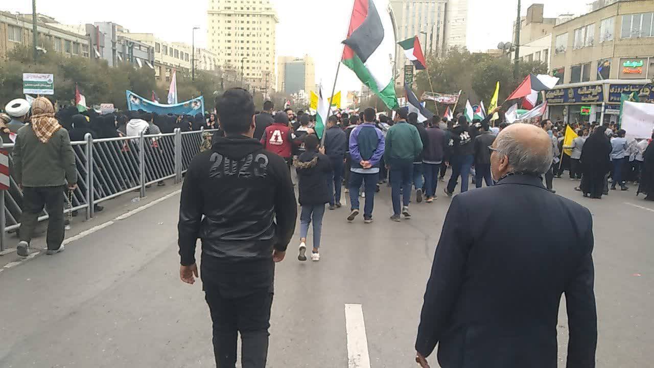 مراسم راهپیمایی 13 آبان در مشهد