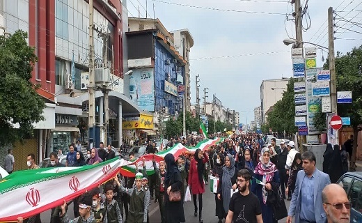 راهپیمایی باشکوه ۱۳ آبان در مازندران راهپیمایی باشکوه ۱۳ آبان در مازندران
