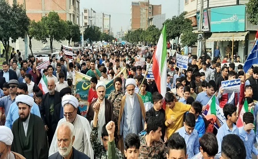 راهپیمایی باشکوه ۱۳ آبان در مازندران راهپیمایی باشکوه ۱۳ آبان در مازندران
