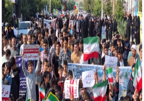 برگزاری راهپیمایی روز ۱۳ آبان در خوزستان+ تصاویر